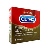 Durex Featherlite Ultra Condoms 3's ultra-thin pack
