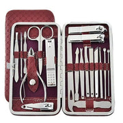 19pcs Stylish Multi-Piece Nail Clipper Set with complete grooming tools