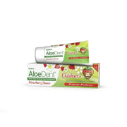 Optima Aloe Dent Children's Toothpaste strawberry flavoured tube