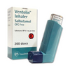 Ventolin 100mcg Evohaler inhaler for asthma and breathing relief