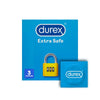 Durex Extra Safe Condoms 3-pack with extra thickness and lubrication
