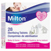 Milton Sterilising Tablets 28's pack for baby bottle sterilization