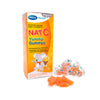 NAT C Yummy Gummys 50s orange flavored vitamin C gummies for children's immune support