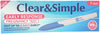 Clear & Simple Early Response Pregnancy Test Kit with instruction guide