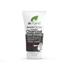 Dr. Organic Charcoal Face Scrub 125ml jar with pumice and activated charcoal exfoliating particles