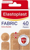 Elastoplast Fabric Extra Flexible 40's packaging and individual bandages