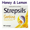 Strepsils Honey and Lemon antibacterial lozenges pack for sore throat relief