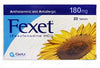 Fexet 180mg Tablets antihistamine allergy relief medication