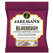 Jakemans Lozenges product box with menthol and eucalyptus highlights