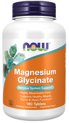Now Foods Magnesium Glycinate 180 tablets bottle