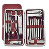 19pcs Stylish Multi-Piece Nail Clipper Set with complete grooming tools