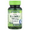 Nature's Truth Vitamin D3 5000 IU and K2 MK-7 100 mcg softgels bottle 50 count