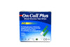 On Call Plus Test Strips 50's box with individual strips for blood glucose monitoring