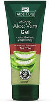 Optima Aloe Vera Gel with Tea Tree Oil 200ml bottle for soothing dry and problem skin