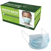 Proto Mask face masks stack showing packaging and adjustable nose strip feature