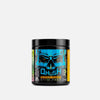 Qhush Platinum Black Pre-Workout powder container - premium sports nutrition supplement