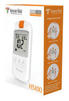 Tyson Bio HS100 complete glucose monitoring system with meter, test strips, lancing device and carrying case