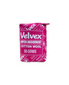 Velvex Cotton Wool 50g compact pack — pure cotton for travel and daily skincare